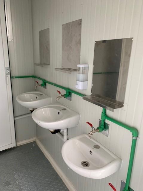 WASH facilities in the temporary reception centre on Lesvos