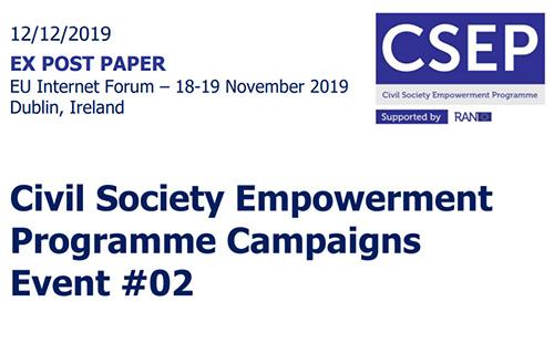 Civil Society Empowerment Programme Campaigns Event #02, Dublin 18-19 November 2019