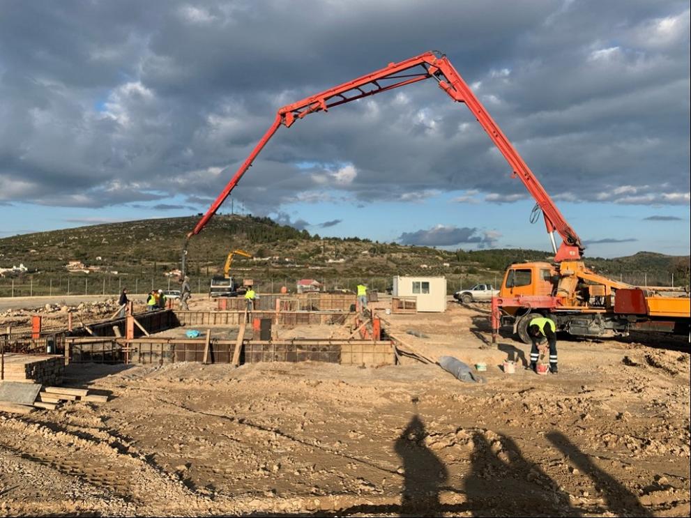 Samos – laying foundations for the new reception centre, January 2021