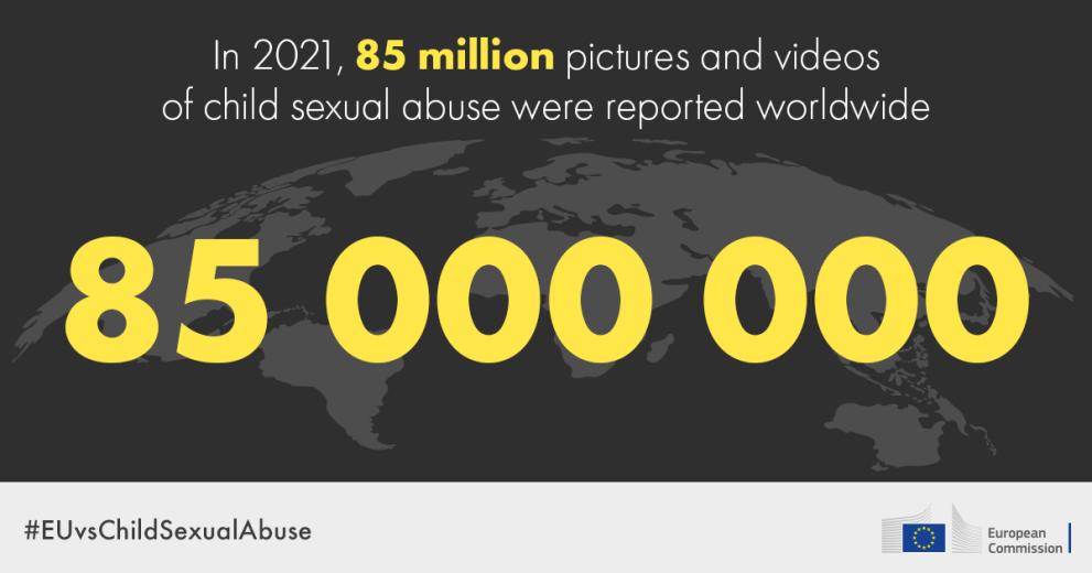 In 2021, 85 million pictures and videos of child sexual abuse were reported worldwide