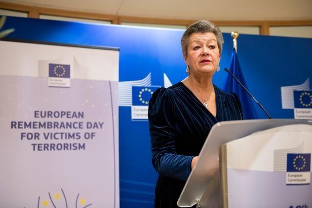 Participation of Ylva Johansson, European Commissioner, to the European Remembrance Day for Victims of terrorism