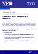 RAN POL Community police and the online dimension cover