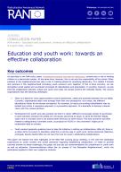 Education and youth work: towards an effective collaboration cover