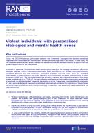 Violent individuals with personalised ideologies and mental health issues cover