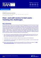 Peer- and self-review in Exit work: Tackling the challenges cover