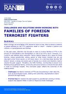 Challenges and solutions when working with families of foreign terrorist fighters cover