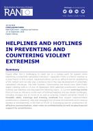 Helplines and hotlines in preventing and countering violent extremism Cover