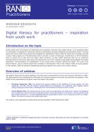 Digital literacy for practitioners – inspiration  from youth work cover