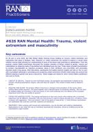 Mental Health: Trauma, violent extremism and masculinity cover