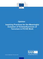 Opinion - Inspiring Practices for the Meaningful Inclusion  of Victims/survivors of Terrorism in P/CVE work cover