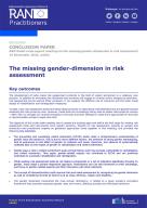 The missing gender-dimension in risk assessment cover