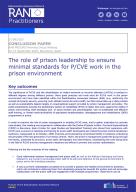 The role of prison leadership to ensure minimal standards for P/CVE work in the prison environment