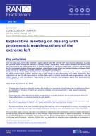 Explorative meeting on dealing with problematic manifestations of the extreme left cover