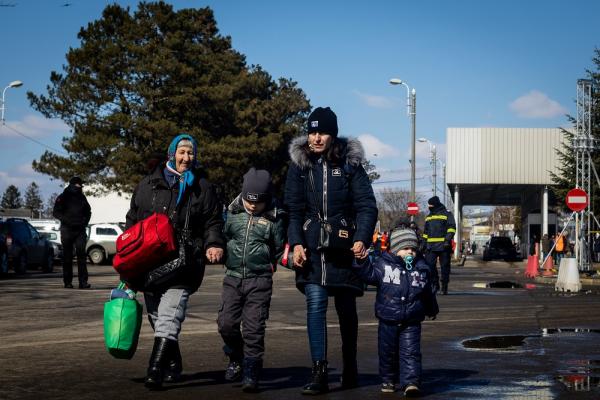 Mostly women and children are fleeing the war in Ukraine